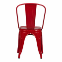 Stol \'Montmartre\' - Röd lackad