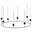 Ljusstake \'Ring\' L - Svart