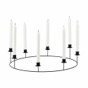 Ljusstake \'Ring\' L - Svart