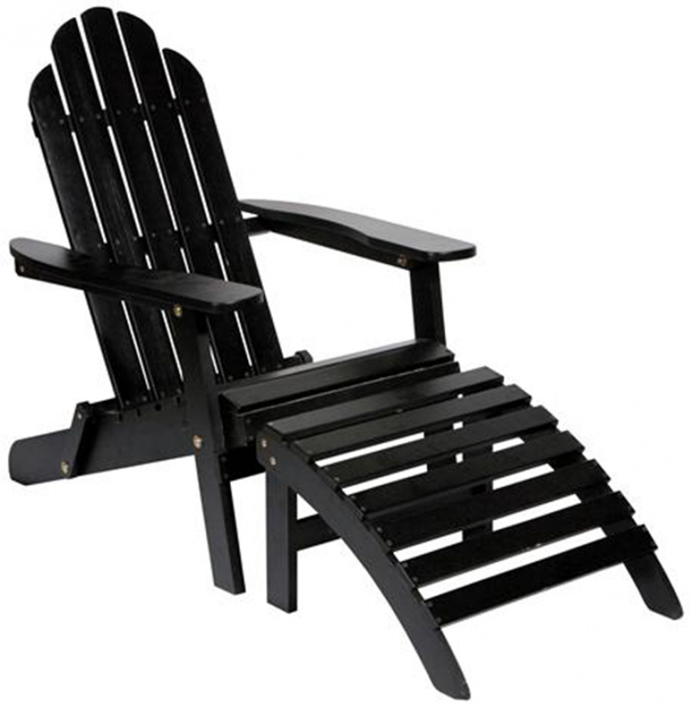 Solstol \'Lounge\' - Svart
