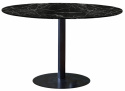 Matbord \'Marbleous\' Runt 120cm - Svart 