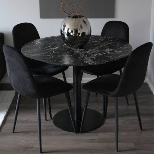 Matbord \'Marbleous\' - Svart 120cm