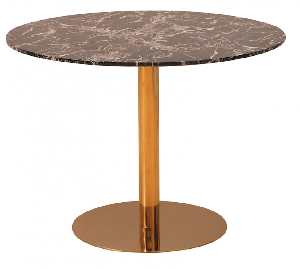 Matbord \'Marbleous\' - Mssing/Svart 100cm