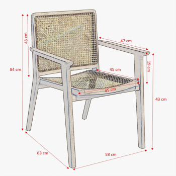 Stol \'Rattan nova\' M - Tr