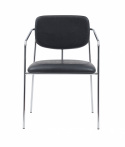 Karmstol \'Ebba\' - Svart/Silver