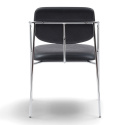 Karmstol \'Ebba\' - Svart/Silver