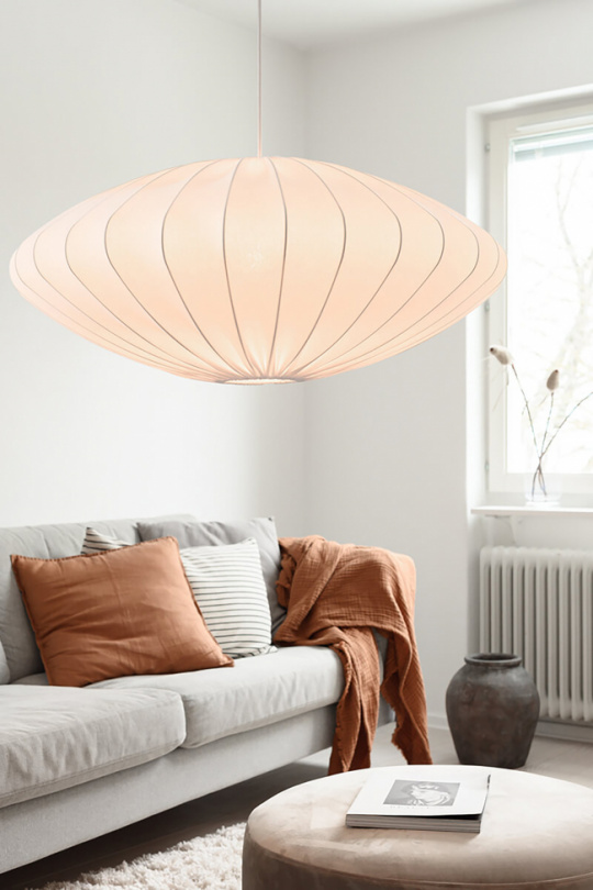 Lampskrm \'Ellipse\' - 80cm - Vit