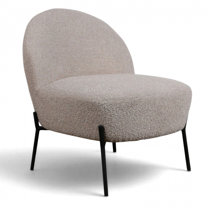 Fåtölj 'Gori' - Beige/Bouclé