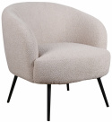 Fåtölj \'Capri\' - Beige/Bouclé