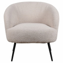 Fåtölj \'Capri\' - Beige/Bouclé