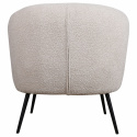 Fåtölj \'Capri\' - Beige/Bouclé
