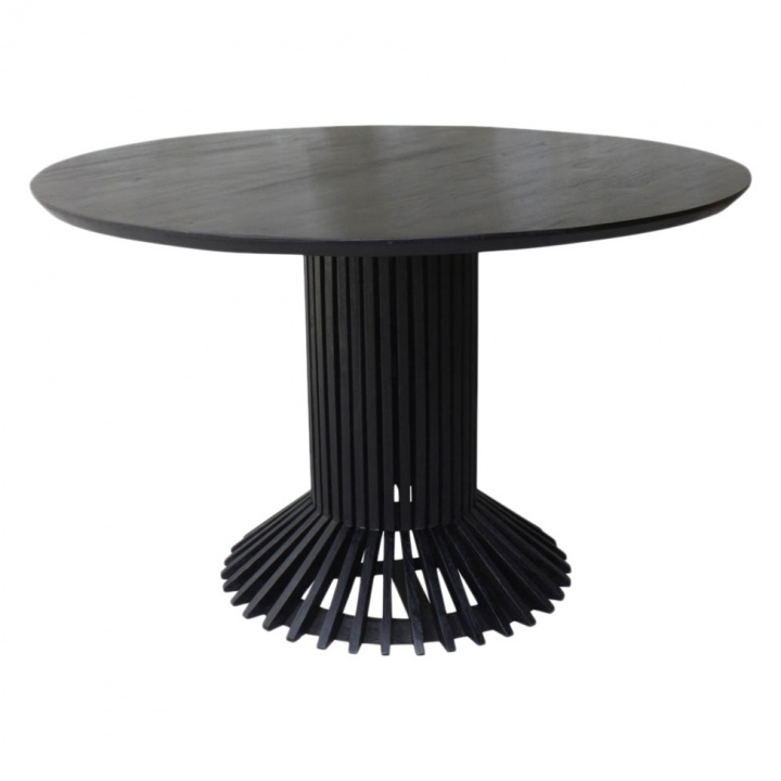 Matbord runt 'Eiffel' Runt 120cm - Svart 