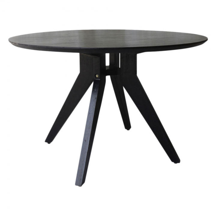 Matbord 'Studio' Runt 120cm - Svart 