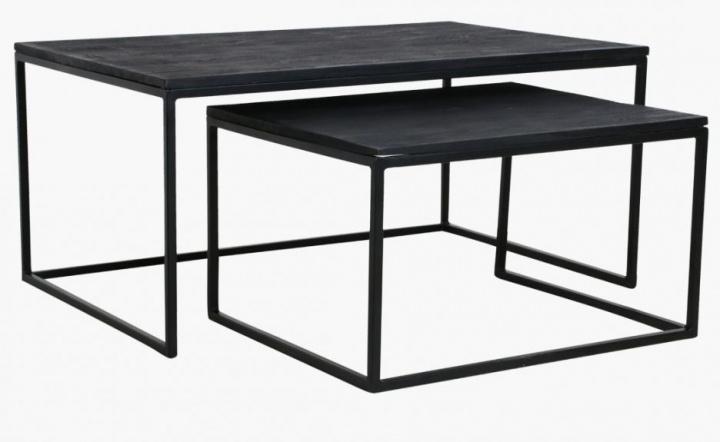 Sidobord \'Vintage Mango\' - svart 2 set i gruppen Möbler / Bord / Sidobord hos Reforma (TAVM00010)