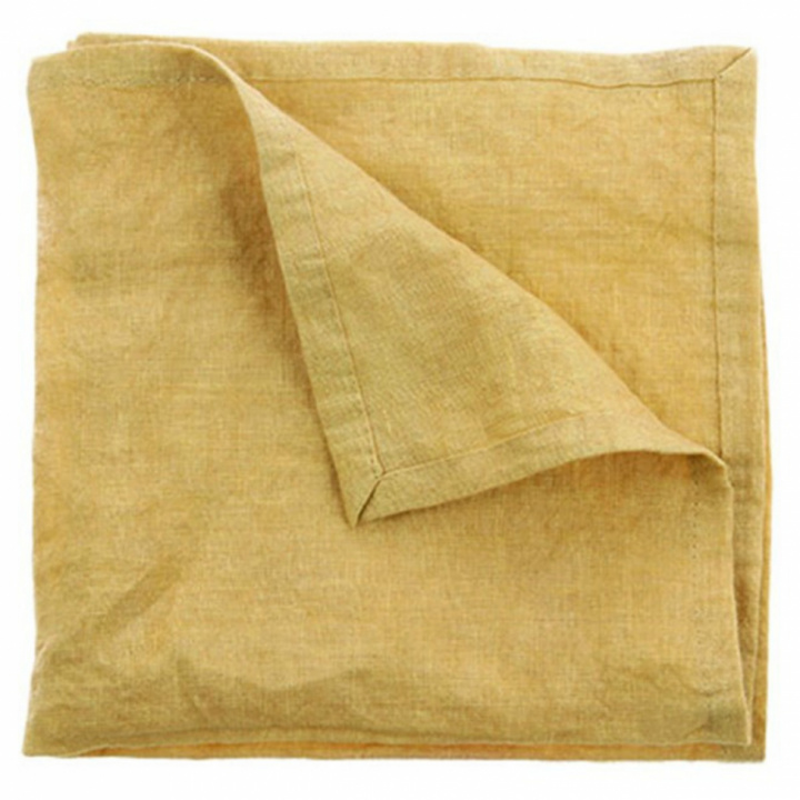 Linneservetter 2st - Gul - HK Living