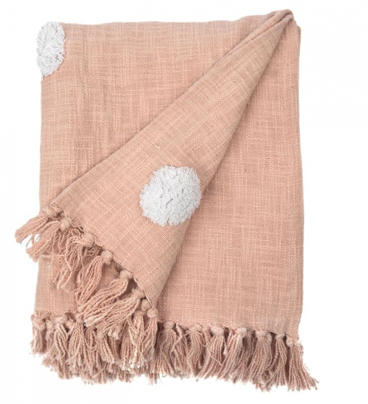 Pläd \'Dots\' - Rosa i gruppen Kampanj / Inredning / Textilier hos Reforma (Throw-Striped-23)