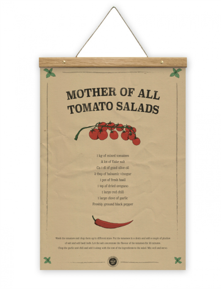 Tomato Salad - poster & hängare i gruppen Jul / JULKLAPPAR / Klappar under 500! hos Reforma (Tomatosalad_A3)