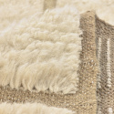 Ryamatta \'Leknes Handvävd Ull\' - Beige
