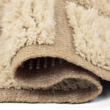 Ryamatta \'Leknes Handvävd Ull\' - Beige