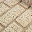 Ryamatta \'Leknes Handvävd Ull\' - Beige