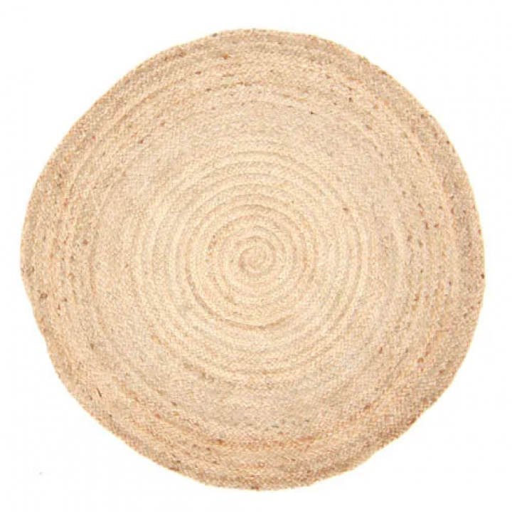 Rund matta \'Flätan\' 300cm - Jute i gruppen Inredning / Mattor / Vävda Mattor hos Reforma (V10160661)