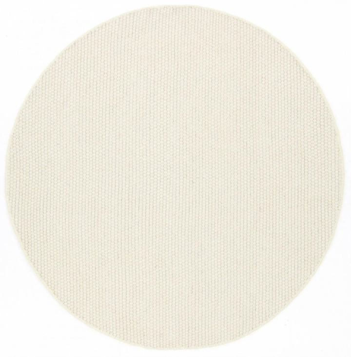 Rund matta \'Coastal\' 200cm - Cream i gruppen Inredning / Mattor / Ullmattor hos Reforma (V10165374)