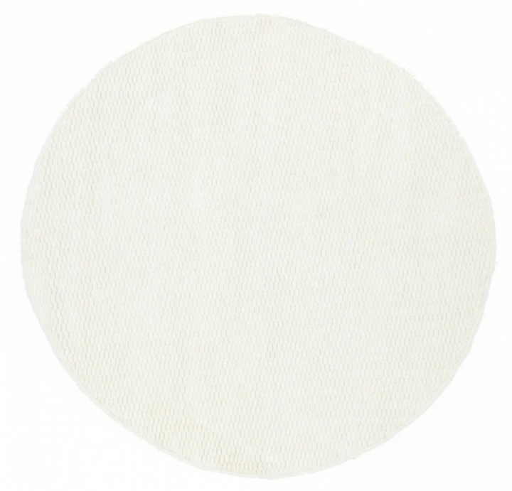 Rund matta \'Cartmel\' 160cm - Offwhite i gruppen Inredning / Mattor / Ullmattor hos Reforma (V10165449)
