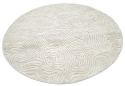 Rund matta \'Amora\' 80cm - Vit