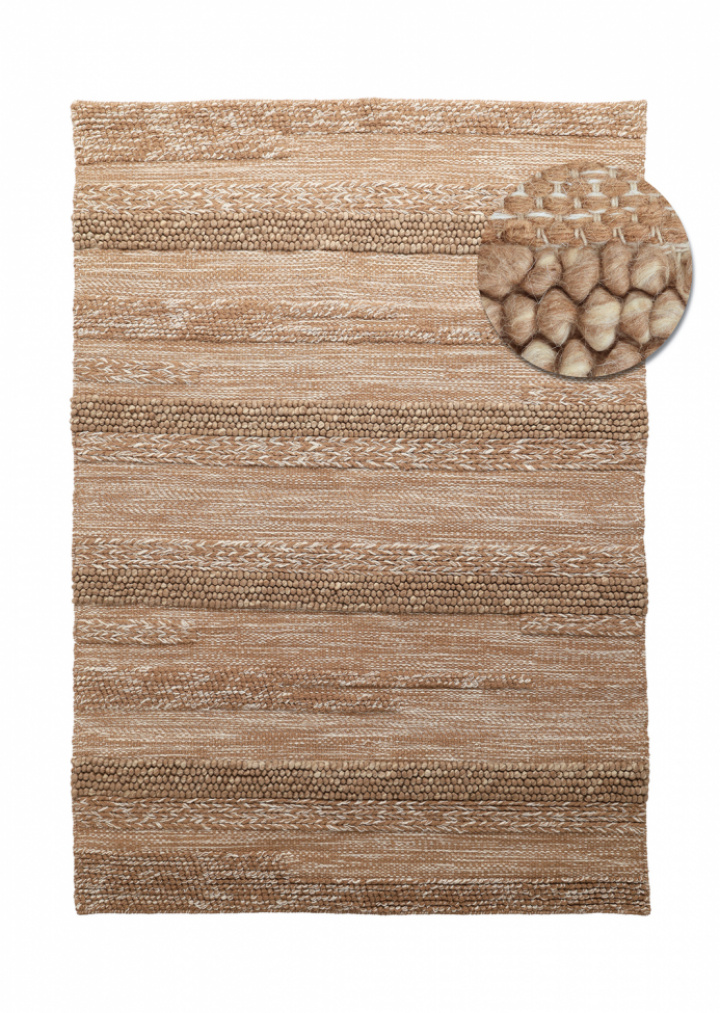 Ullmatta \'Almaty\' - Ljusbrun i gruppen Inredning / Mattor / Ullmattor hos Reforma (V10201444)