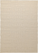 Ullmatta \'Larkana\' - Beige/vit