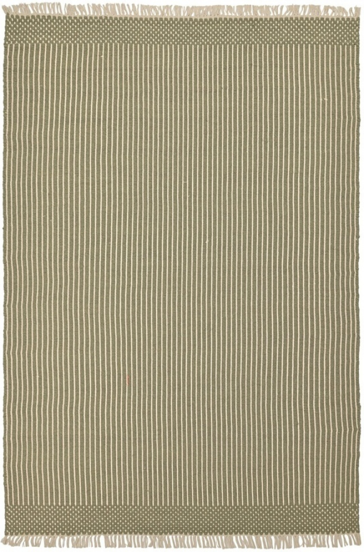 Ullmatta \'Arbil\' - Grön/vit i gruppen Mattor / Ullmattor hos Reforma (V102015001)