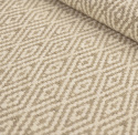 Ullmatta \'Monastir\' - Beige/vit