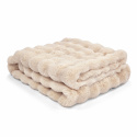 Pläd \'Aranga Bubble Throw\' 130x170cm - Beige