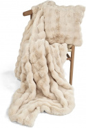 Pläd \'Aranga Bubble Throw\' 130x170cm - Beige