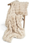Pläd \'Aranga Bubble Throw\' 130x170cm - Beige