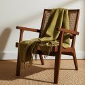 Pläd \'Samantha\' 130x170cm - Olivgrön