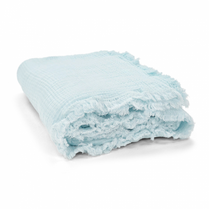 Muslinpläd \'Dorena\' 130x170cm - Blå i gruppen Inredning / Textilier / Plädar & filtar hos Reforma (V10201737)