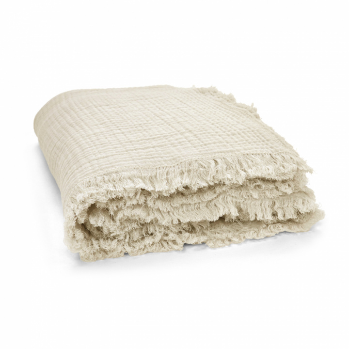 Muslinpläd \'Dorena\' 130x170cm - Grå i gruppen Inredning / Textilier / Plädar & filtar hos Reforma (V10201741)