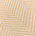 Bomullspläd \'Denisa Fishbone\' 130x170cm - Beige/vit