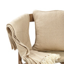 Kuddfodral \'Denisa Fishbone\' 45x45cm - Beige/vit