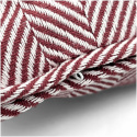 Kuddfodral \'Denisa Fishbone\' 45x45cm - Röd/vit