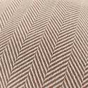 Kuddfodral \'Denisa Fishbone\' 45x45cm - Brun/vit