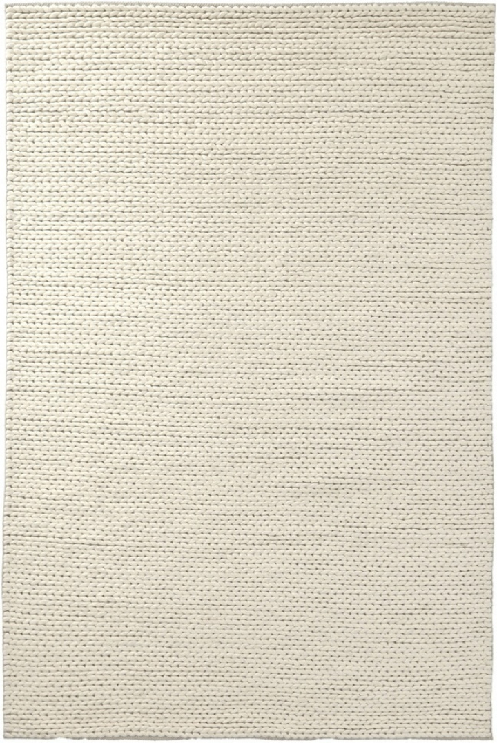 Ullmatta \'Talvia Flätad Ull\' -Vit i gruppen Mattor / Ullmattor hos Reforma (V1040)