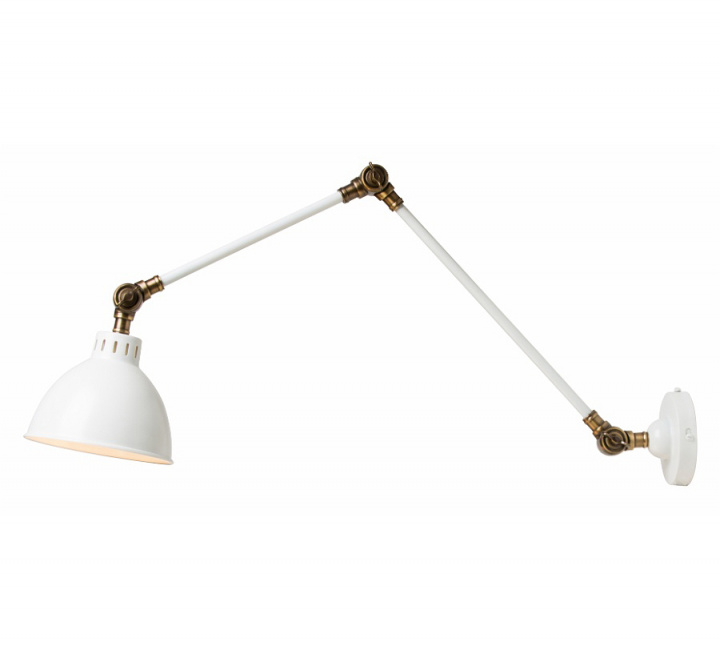 Vägglampa 'Henry' - Vit
