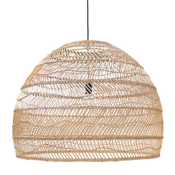 Taklampa 'Wicker Ball' - Natur - HK Living