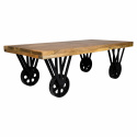 Soffbord Vintage - Natur/Metall