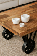 Soffbord Vintage - Natur/Metall