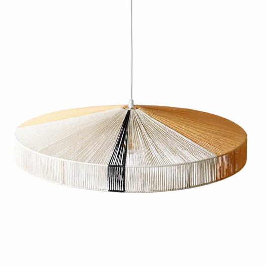 Taklampa \'Rope\' - Natur/Svart