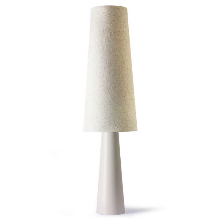 Golvlampa 'Cone' - Naturvit