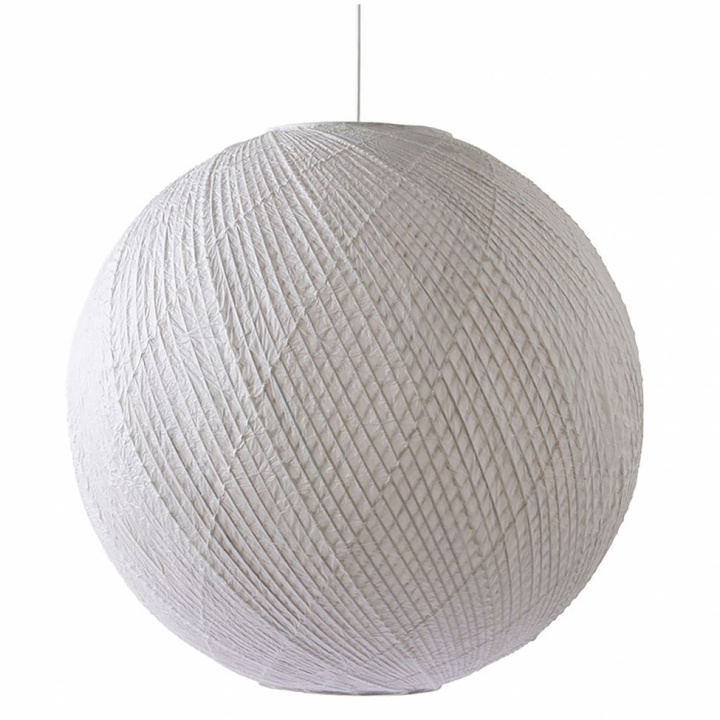 Taklampa 'Ball' - Bambu/Vit